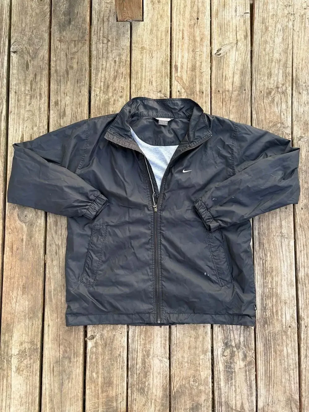 Vintage Nike Mini Swoosh Lined Full Zip Windbreaker Jacket